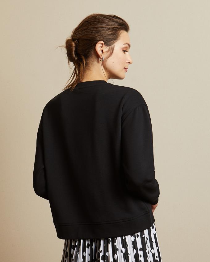 Sweatshirt Ted Baker Logo Noir Femme | WAN-25658270